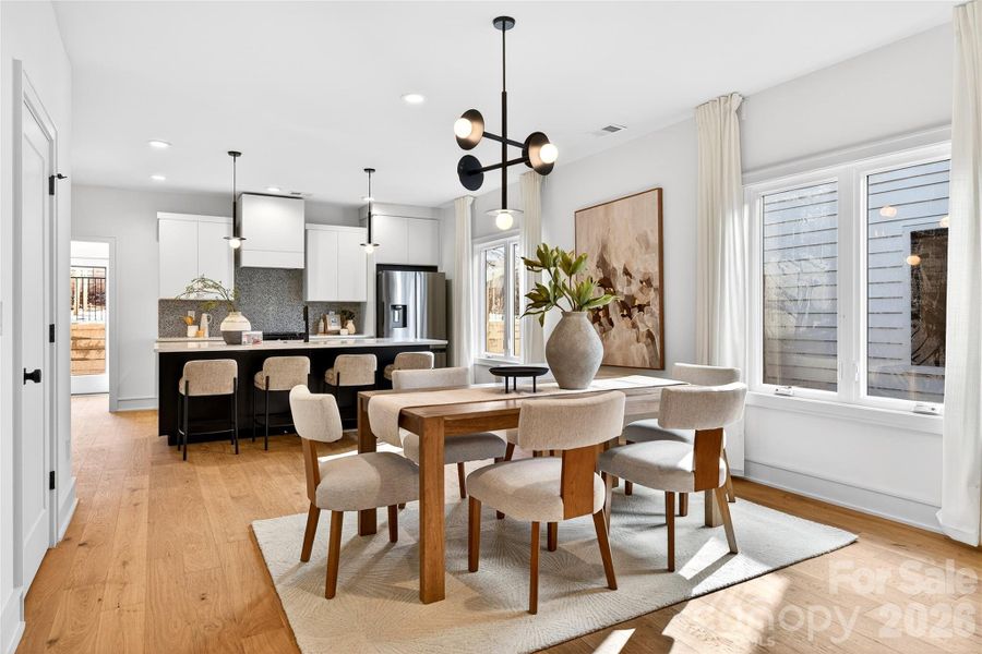 Furnished interior view inside a new home in , Charlotte (Image 25).