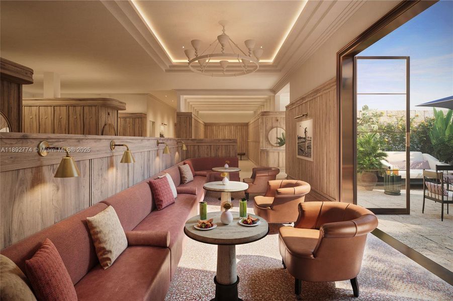 Furnished interior view inside a new home in Shell Bay, Hallandale Beach (Image 4).