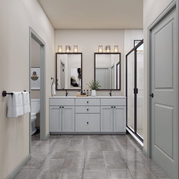 Representative furnished interior of a home built from the 4 by Tri Pointe Homes in Sugar Mill Village, Longmont (Image 38).