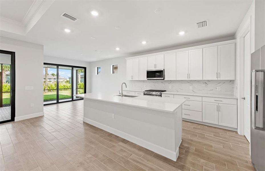 Furnished interior view inside a new home in Arbor Oaks, North Port (Image 13). Furnished interior view inside a new home in Arbor Oaks, North Port (Image 13).