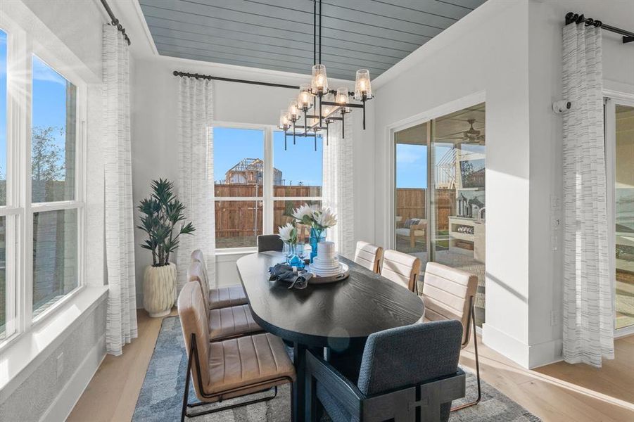 Furnished interior view inside a new home in East Village - Classic Series, Frisco (Image 28).