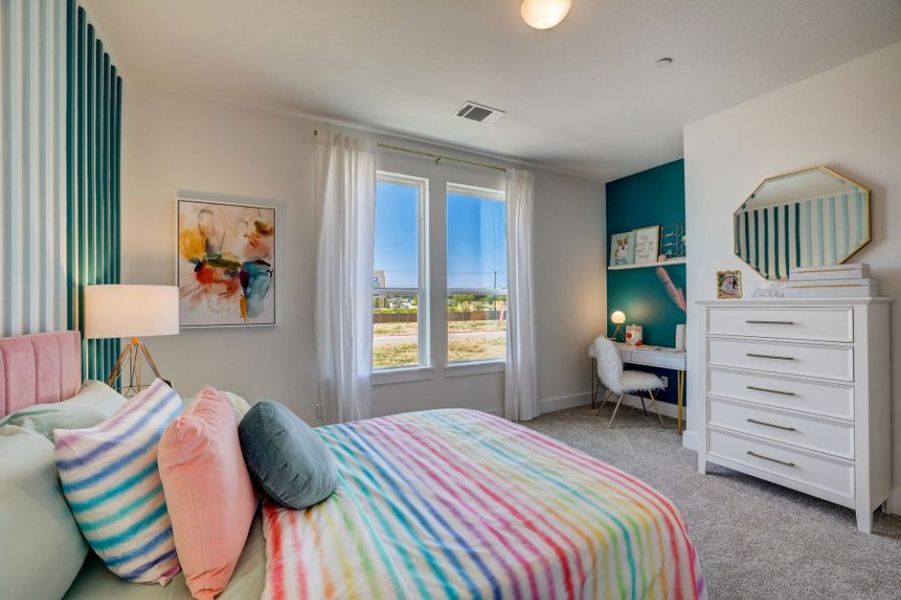 Representative furnished interior of a home built from the Pecos by Pacesetter Homes in Avery Centre, Round Rock (Image 12).