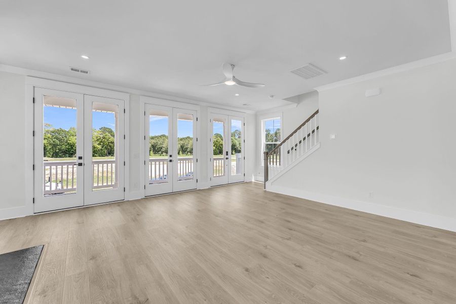 Spacious, unfurnished interior of a new home in Miller's Crossing, Johns Island (Image 30). Spacious, unfurnished interior of a new home in Miller's Crossing, Johns Island (Image 30).