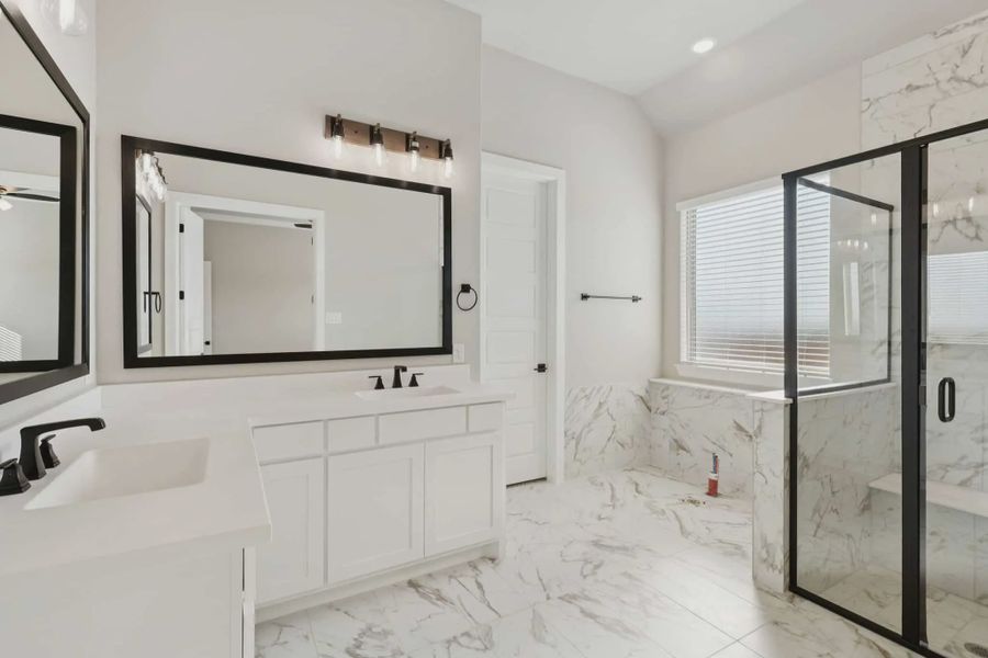 Representative furnished interior of a home built from the Windcrest by Chesmar Homes in Talia, Mesquite (Image 8).