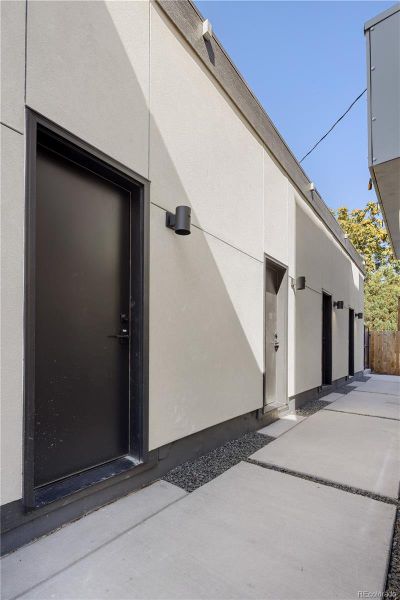 Exterior details and patio area of a home in , Denver (Image 27).