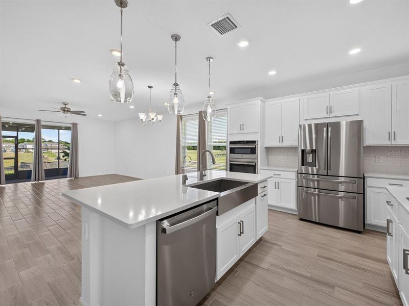 Furnished interior view inside a new home in Westview Community Group Page, Kissimmee (Image 9). Furnished interior view inside a new home in Westview Community Group Page, Kissimmee (Image 9).