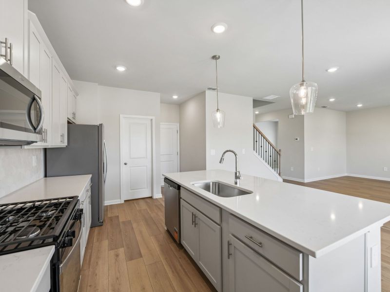 Furnished interior view inside a new home in Preserve at Mountain Creek, Pendergrass (Image 8).