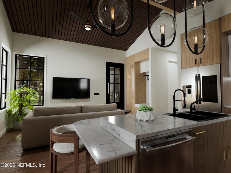 Furnished interior view inside a new home in , Jacksonville (Image 7).