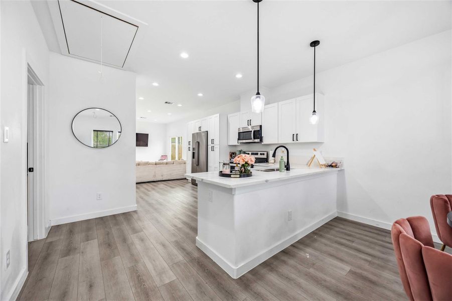Furnished interior view inside a new home in , Houston (Image 19).