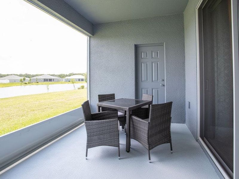 Relax on your spacious covered lanai - Westin ll home plan by Highland Homes