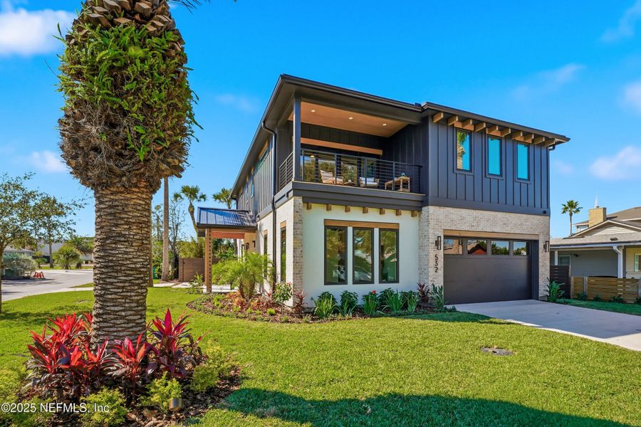 Exterior details and patio area of a home in , Neptune Beach (Image 36). Exterior details and patio area of a home in , Neptune Beach (Image 36).