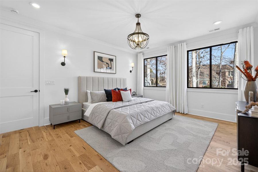 Furnished interior view inside a new home in , Charlotte (Image 30).