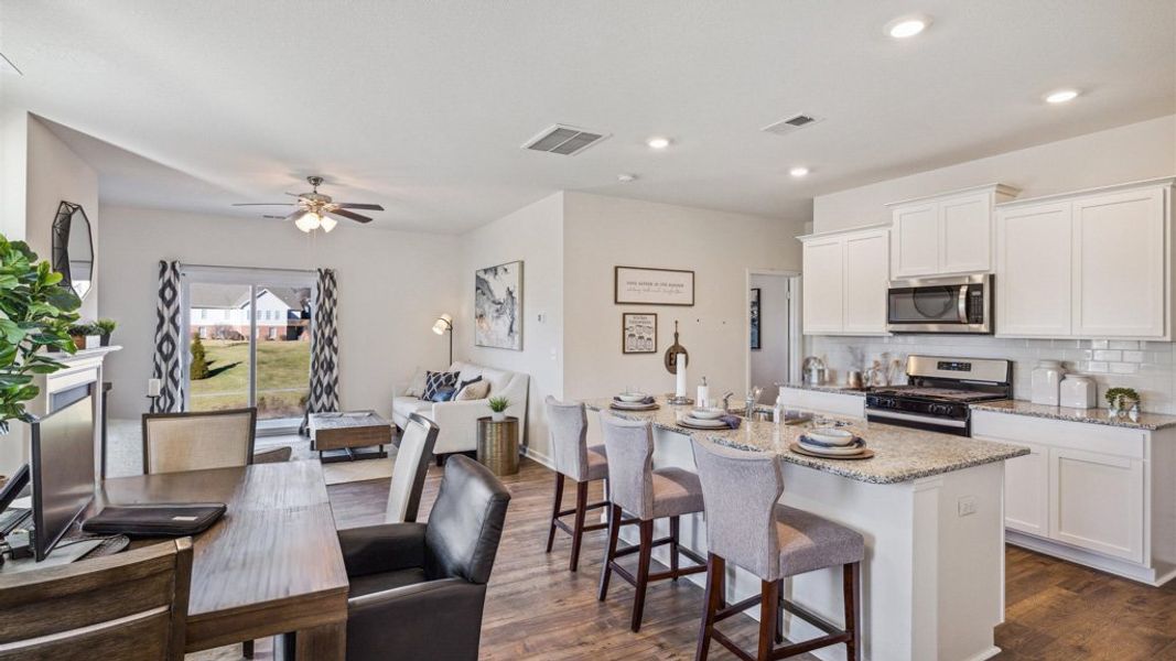 Furnished interior view inside a new home in Keebler Meadows, Johnson City (Image 26).
