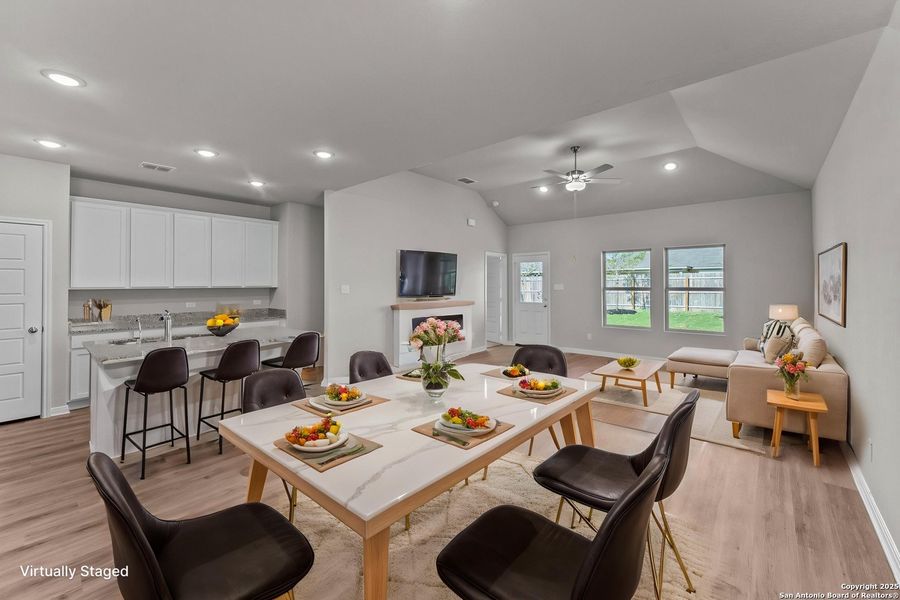 Furnished interior view inside a new home in Meadows at Clear Springs, New Braunfels (Image 5).