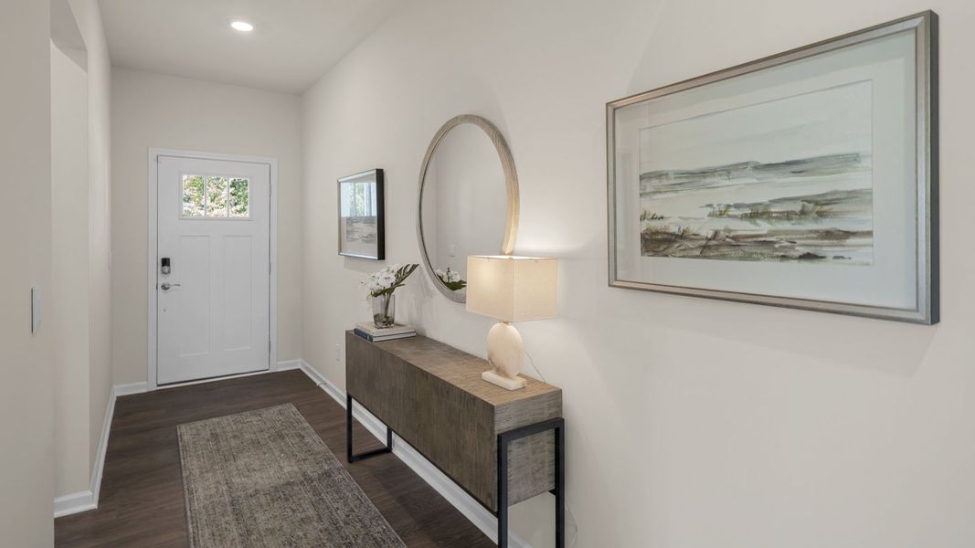 Representative furnished interior of a home built from the Dover by D.R. Horton in The Villas at Collinswood, Aberdeen (Image 4).