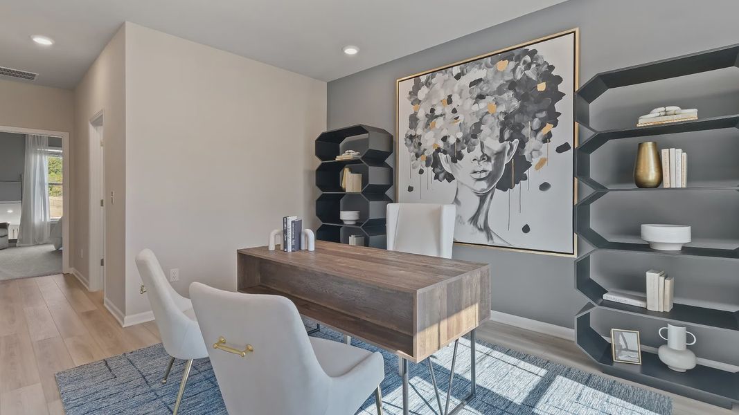 Representative furnished interior of a home built from the McKinley II - SL by DRB Homes in Brighton, Locust Grove (Image 6).