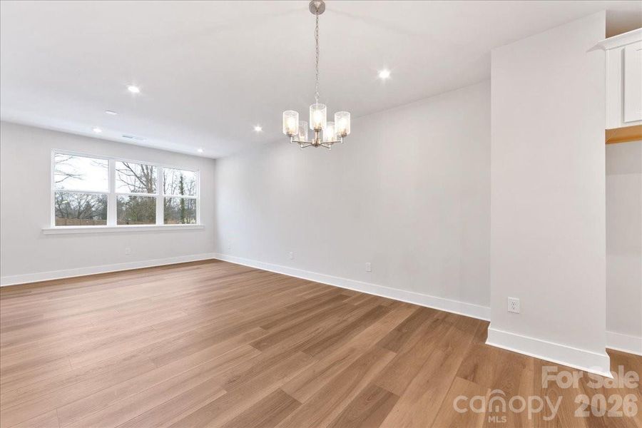 Living room and Dining Space with Ample Natural Light