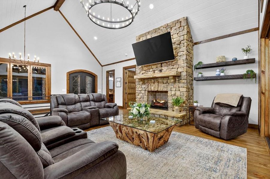 Furnished interior view inside a new home in , Mineral Bluff (Image 7).