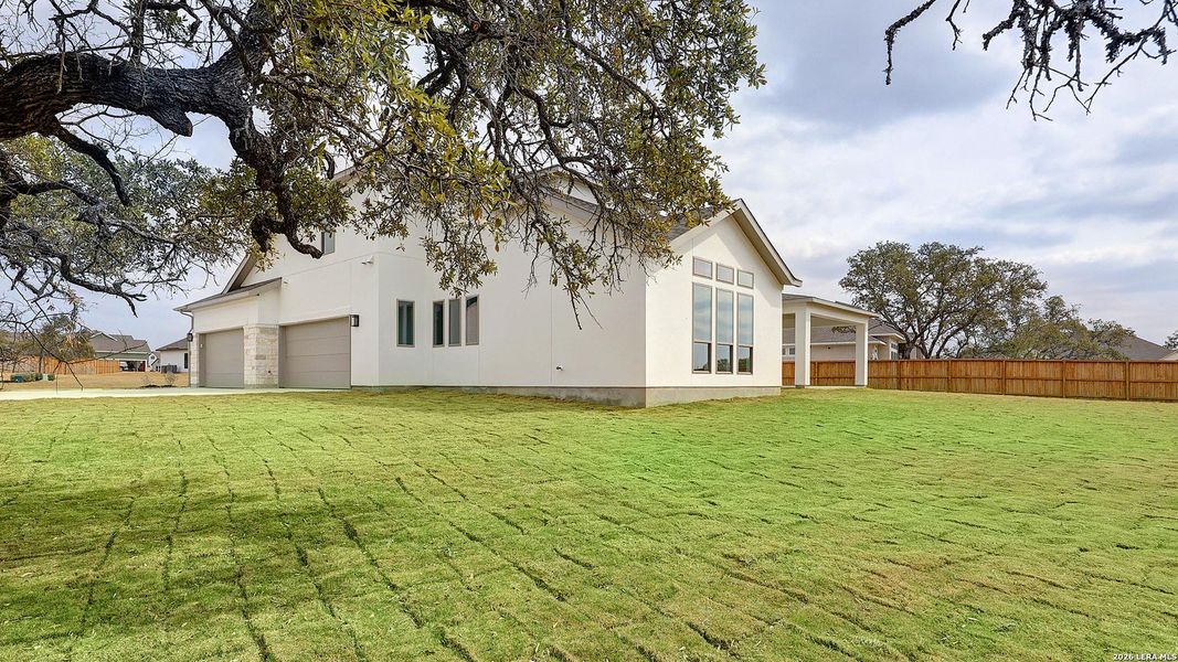Exterior details and patio area of a home in Megan's Landing, Castroville (Image 3).
