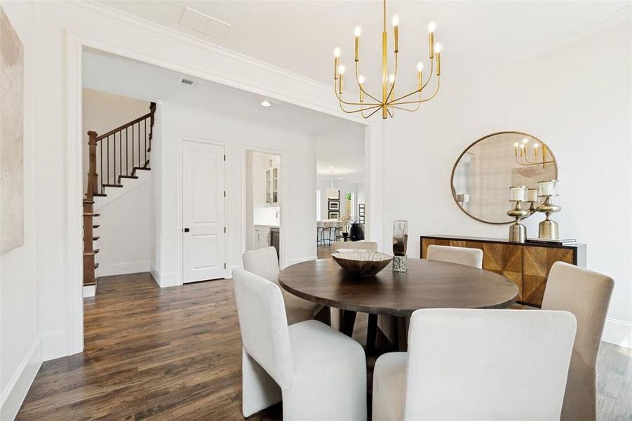 Furnished interior view inside a new home in , Dallas (Image 18).