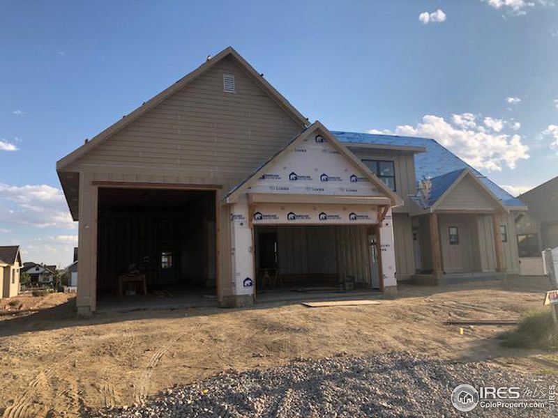 Front of House 6 Car garage 12x12 RV garage