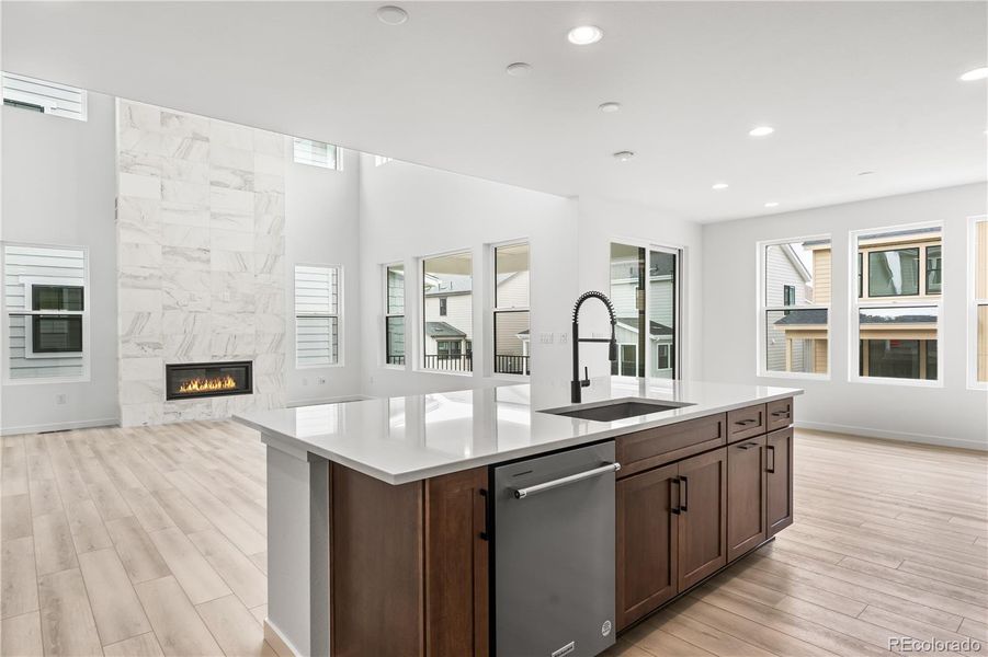 Furnished interior view inside a new home in Stargaze at Solstice, Littleton (Image 27).