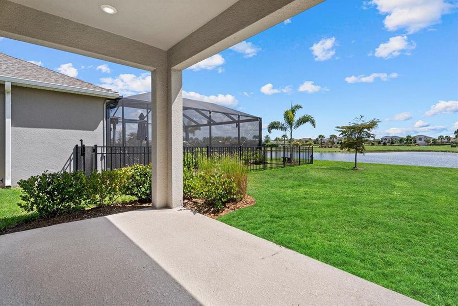 Exterior details and patio area of a home in Park East at Azario, Bradenton (Image 4).