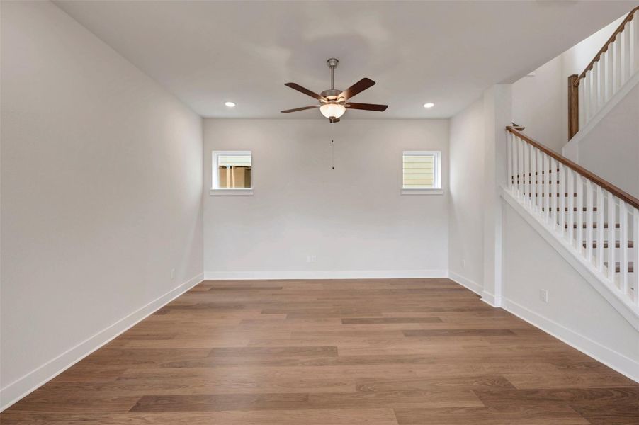Spacious, unfurnished interior of a new home in Elyson - Grove Row Collection, Katy (Image 16). Spacious, unfurnished interior of a new home in Elyson - Grove Row Collection, Katy (Image 16).