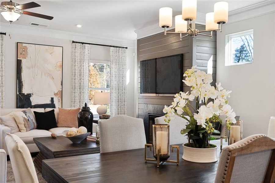 Furnished interior view inside a new home in Evergreen at Lakeside, Temple (Image 10).