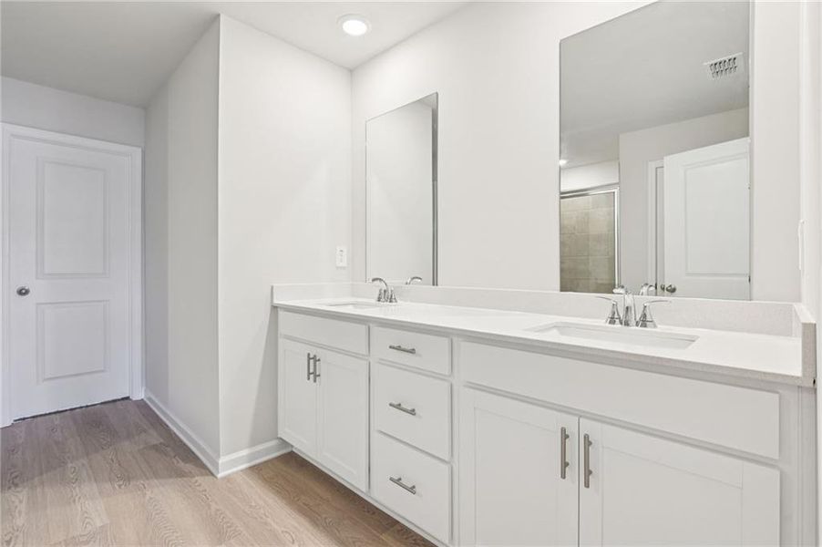 Furnished interior view inside a new home in The Oaks at Dawson, Dawsonville (Image 10).