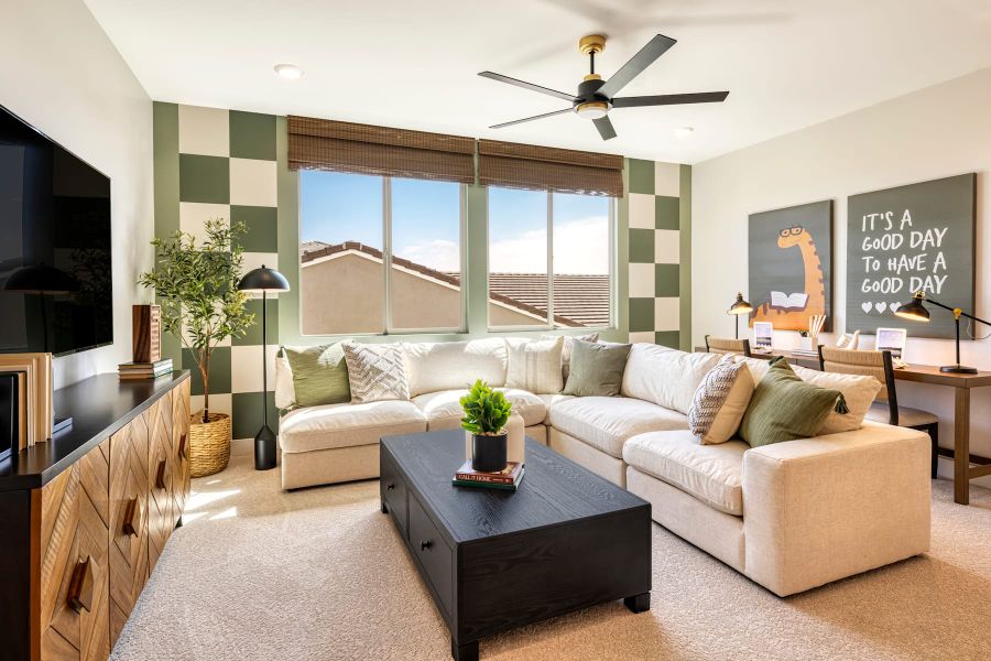 Representative furnished interior of a home built from the Ventana Plan 4507 by Tri Pointe Homes in Soleo, San Tan Valley (Image 14).