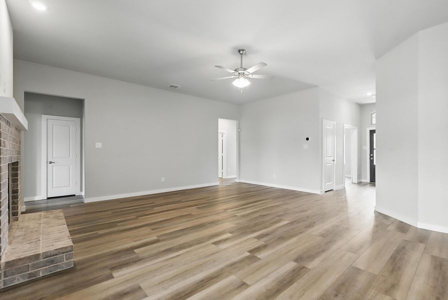 Representative unfurnished interior of a home built from the McKinley I by Cheldan Homes in Terra Vista, Springtown (Image 40).