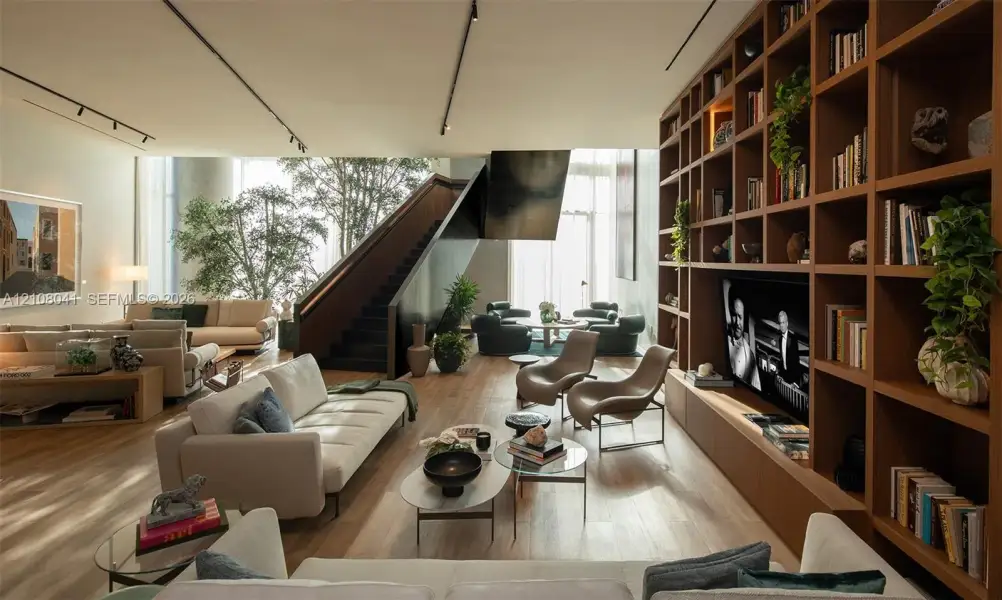Furnished interior view inside a new home in , Miami (Image 17).