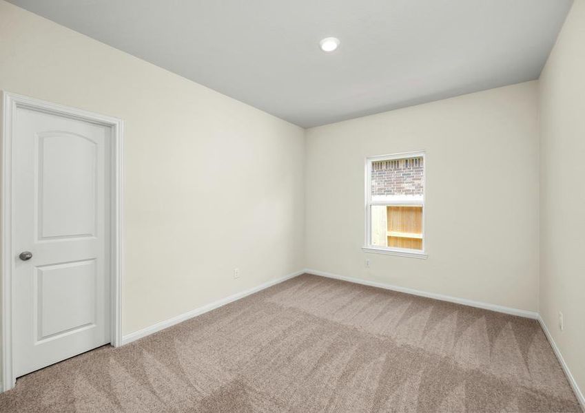 The secondary bedrooms have carpet.