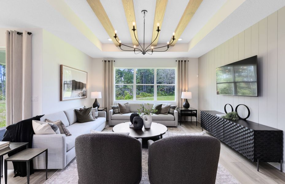 Representative furnished interior of a home built from the Highgate by Pulte Homes in Waterstone at Halifax Plantation, Ormond Beach (Image 9).