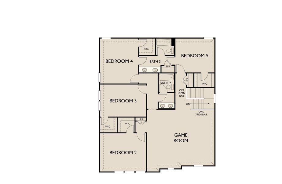 2D floor plan layout of this home in Coyote Meadows 50s, Anna, TX (Image 3). 2D floor plan layout of this home in Coyote Meadows 50s, Anna, TX (Image 3).
