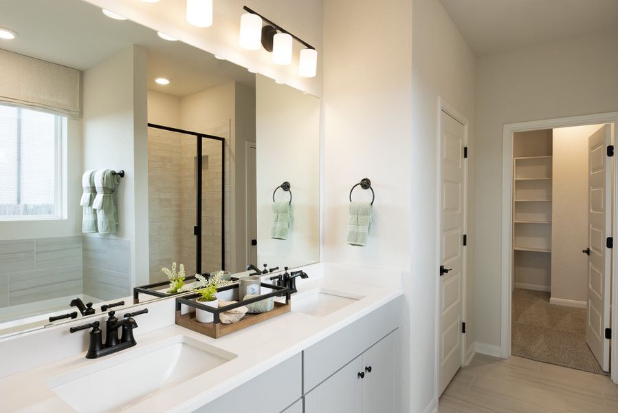 Representative furnished interior of a home built from the Rainier by Beazer Homes in Saddle Creek Ranch, Cibolo (Image 14). Representative furnished interior of a home built from the Rainier by Beazer Homes in Saddle Creek Ranch, Cibolo (Image 14).