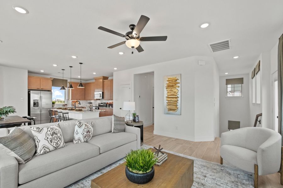Furnished interior view inside a new home in Elyson, Katy (Image 13). Furnished interior view inside a new home in Elyson, Katy (Image 13).
