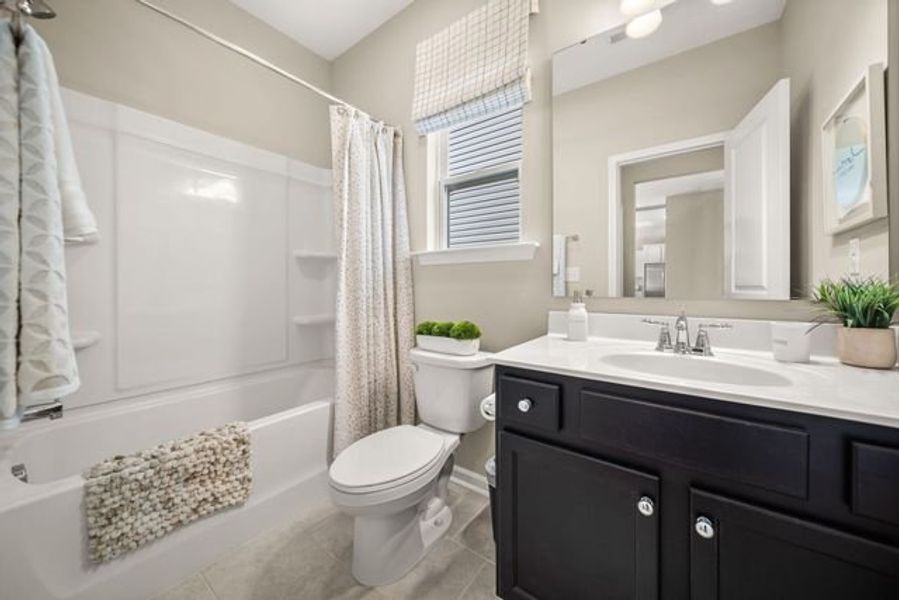 Representative furnished interior of a home built from the Kipling by True Homes in Whispering Hills, Locust (Image 18).