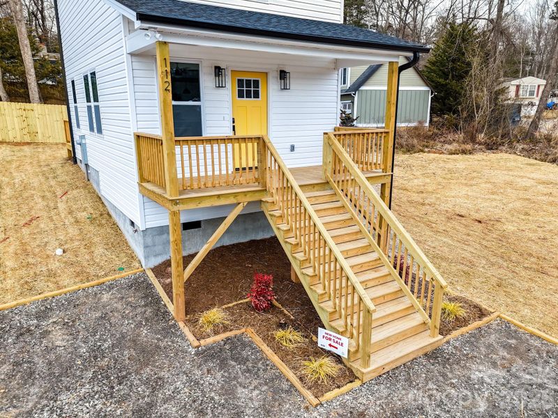 Exterior details and patio area of a home in , Arden (Image 27).