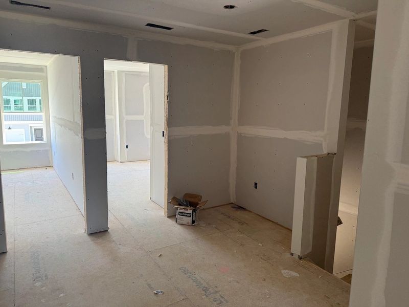 In-progress construction of a new home in Towns at The Point, Rolesville, NC (Image 18).