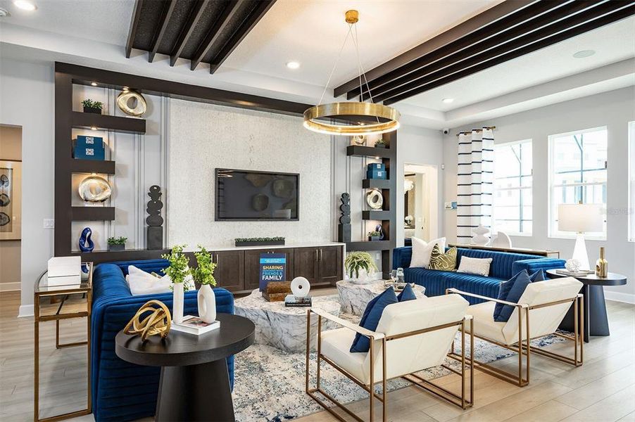 Furnished interior view inside a new home in Emerson Pointe, Apopka (Image 23). Furnished interior view inside a new home in Emerson Pointe, Apopka (Image 23).