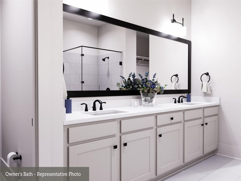 REPRESENTATIVE PHOTO:  Vanity at Master bath