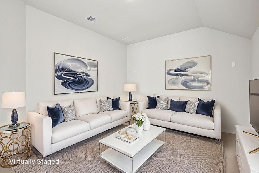 Furnished interior view inside a new home in Kingdom Heights, Rosenberg (Image 11). Furnished interior view inside a new home in Kingdom Heights, Rosenberg (Image 11).