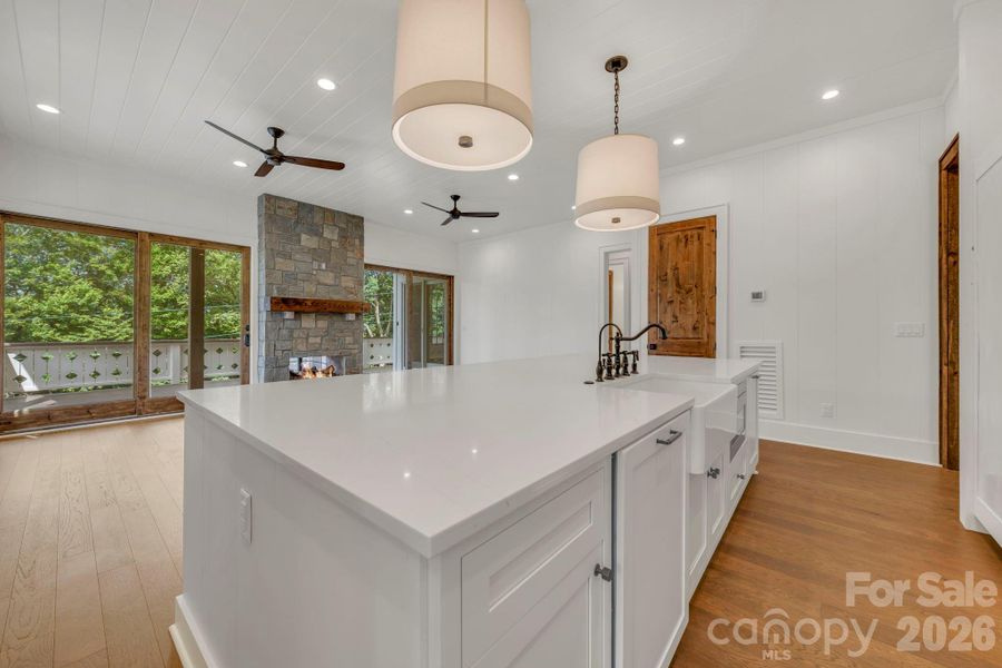 Furnished interior view inside a new home in , Blowing Rock (Image 9).