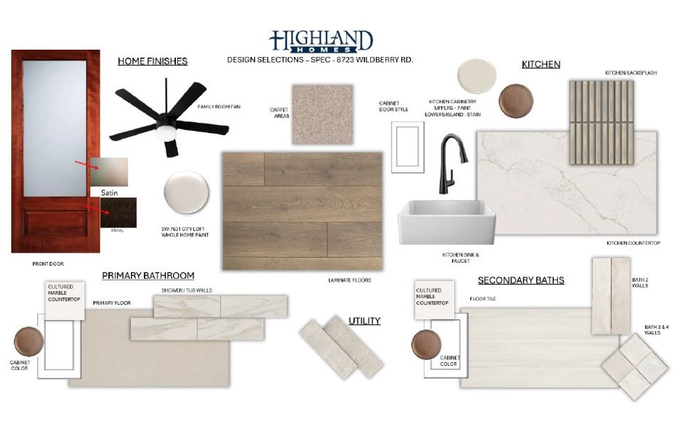 Sample of building materials used in homes in Wildridge, Oak Point (Image 59).
