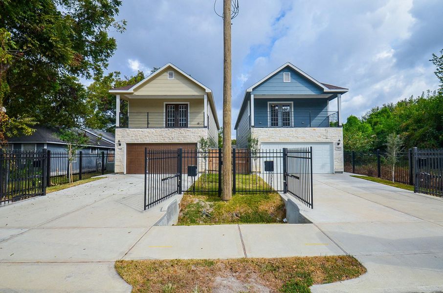 Low-maintenance green space with room to personalize—garden, playset, or lounge.