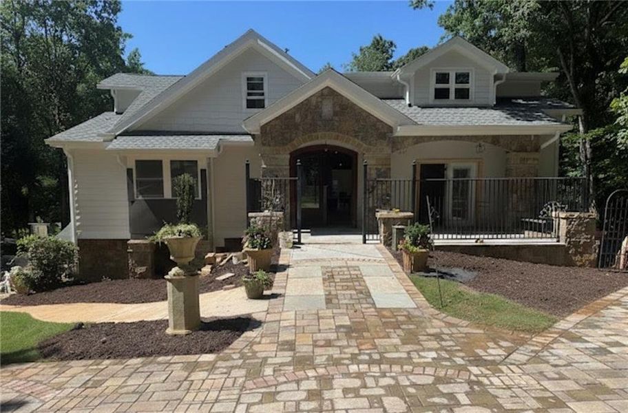 Front exterior of a new home in , Marietta, GA, highlighting curb appeal (Image 13).