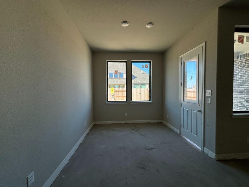 Construction progress - breakfast nook