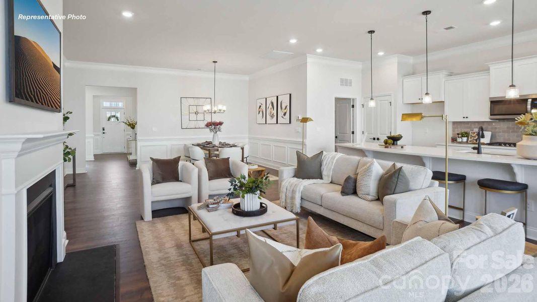 Furnished interior view inside a new home in Laurelbrook, Sherrills Ford (Image 12). Furnished interior view inside a new home in Laurelbrook, Sherrills Ford (Image 12).